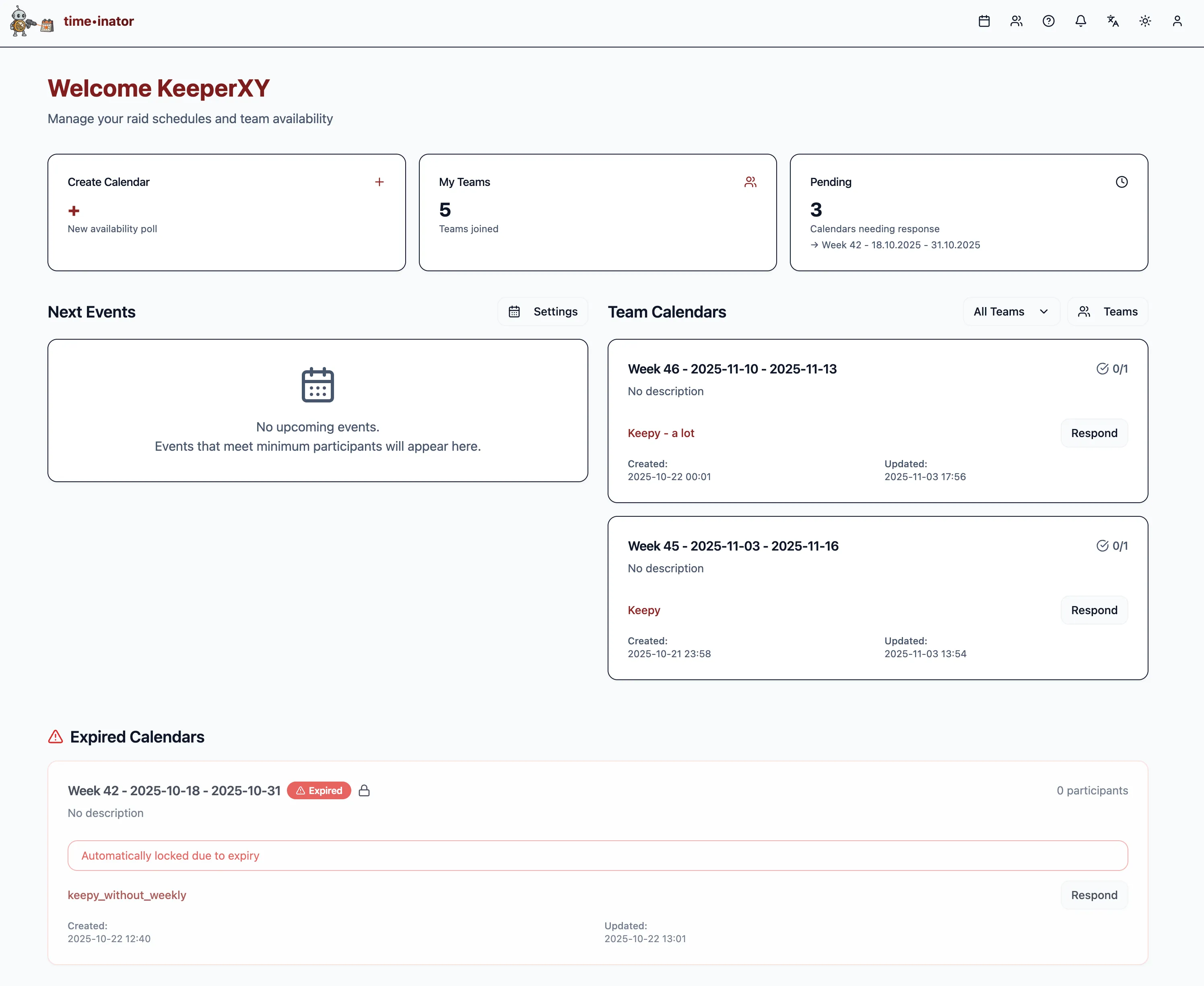 Gaming Schedules Made Easy